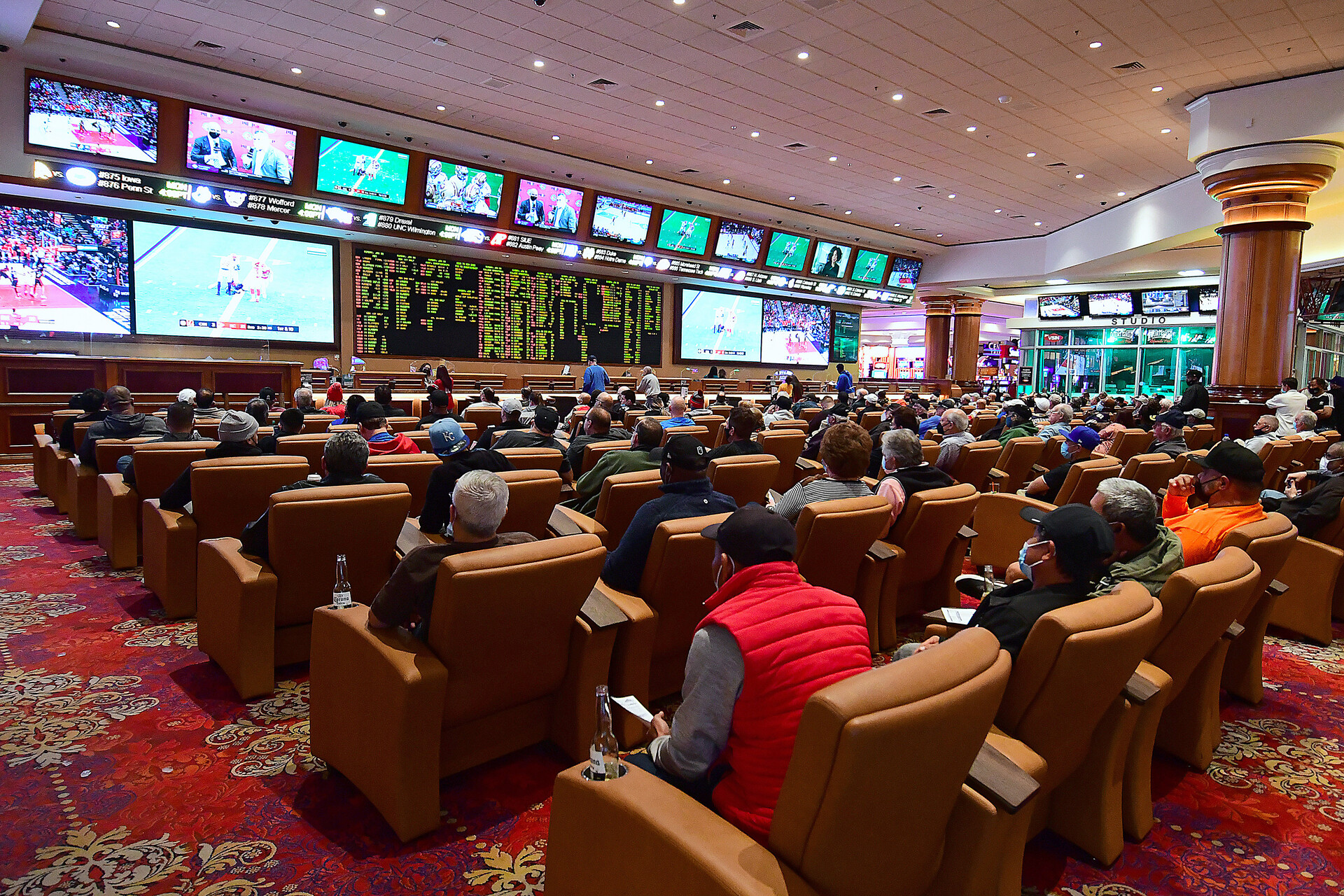 South Point sportsbook on 2021-22 conference championship Sunday