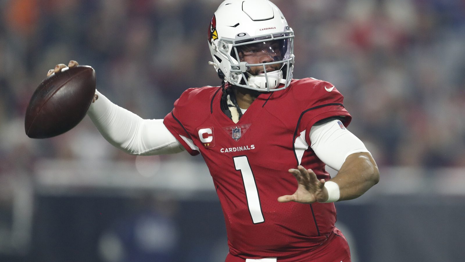 Kyler Murray #1 of the Arizona Cardinals throws a pass against the Indianapolis Colts during the second quarter at State Farm Stadium on December 25, 2021 in Glendale, Arizona.