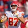 Kansas City Chiefs tight end Travis Kelce (87) before the game against the San Francisco 49ers at Levi's Stadium.