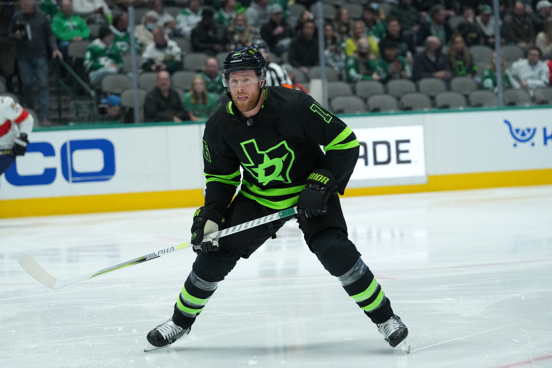Joe Pavelski #16 of the Dallas Stars skates against the Florida Panthers at the American Airlines Center on January 6, 2022 in Dallas, Texas.