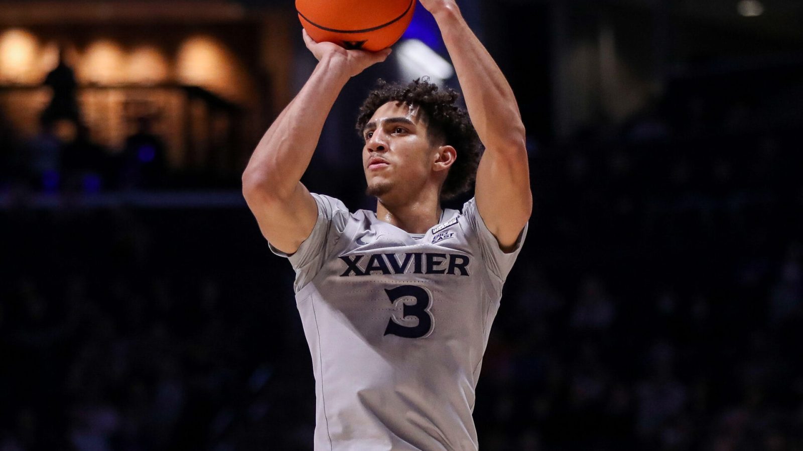Xavier Musketeers guard Colby Jones goes up for a shot against the Norfolk State Spartans