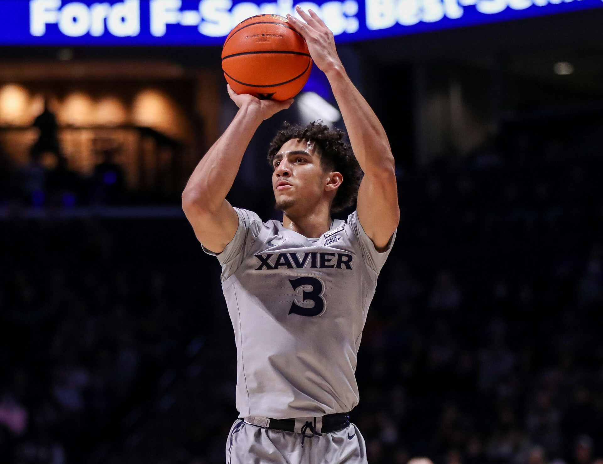 Xavier Musketeers guard Colby Jones goes up for a shot against the Norfolk State Spartans