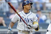 Wander Franco #5 of the Tampa Bay Rays in action against the New York Yankees at Yankee Stadium on October 02, 2021 in New York City. The Rays defeated the Yankees 12-2.