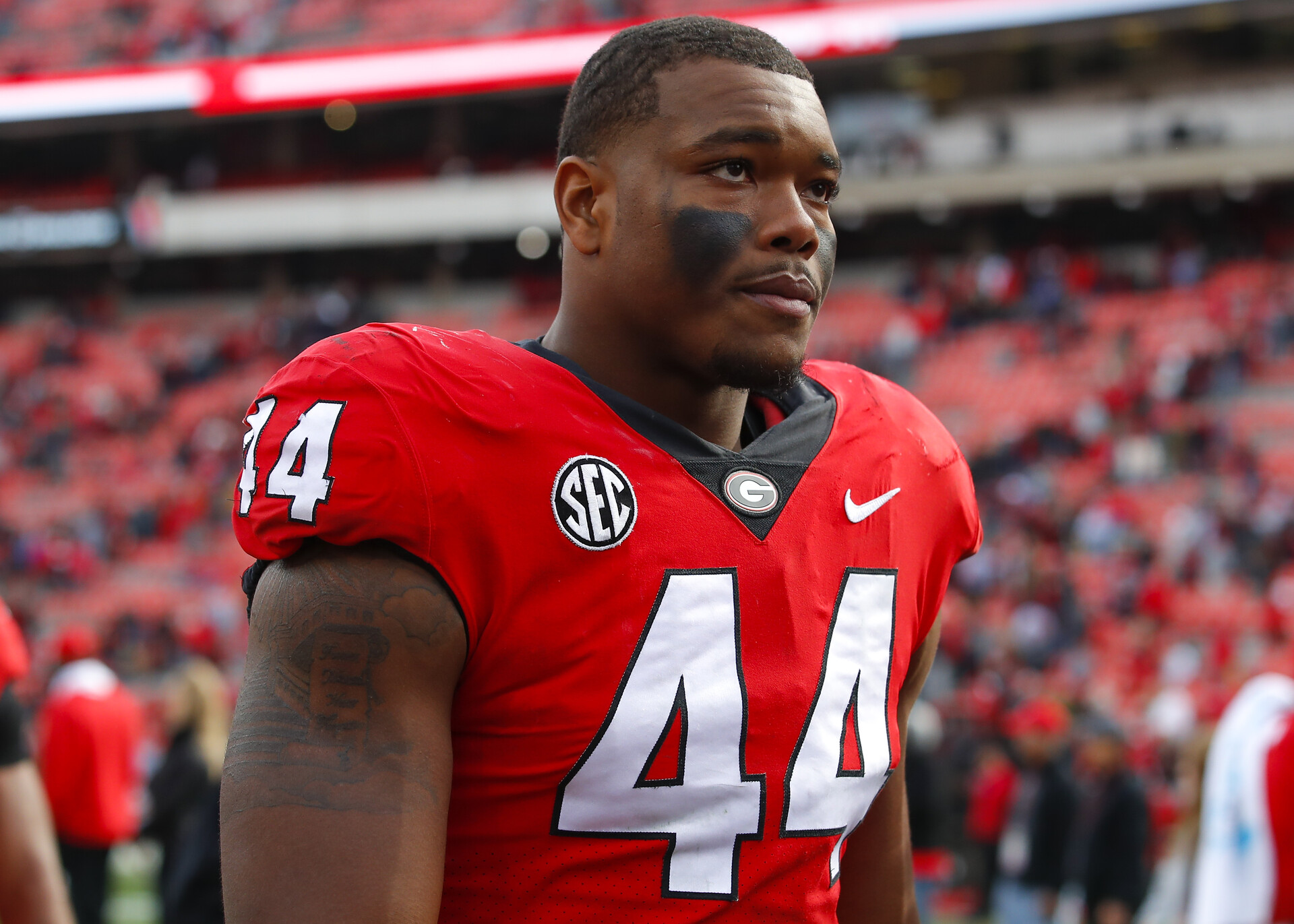 Travon Walker #44 of the Georgia Bulldogs