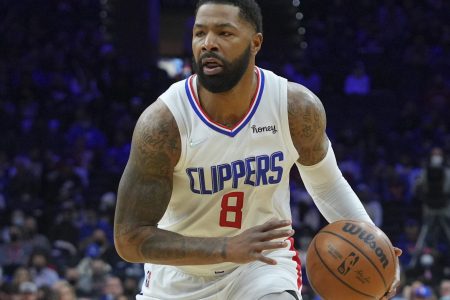 Marcus Morris Sr. #8 of the LA Clippers