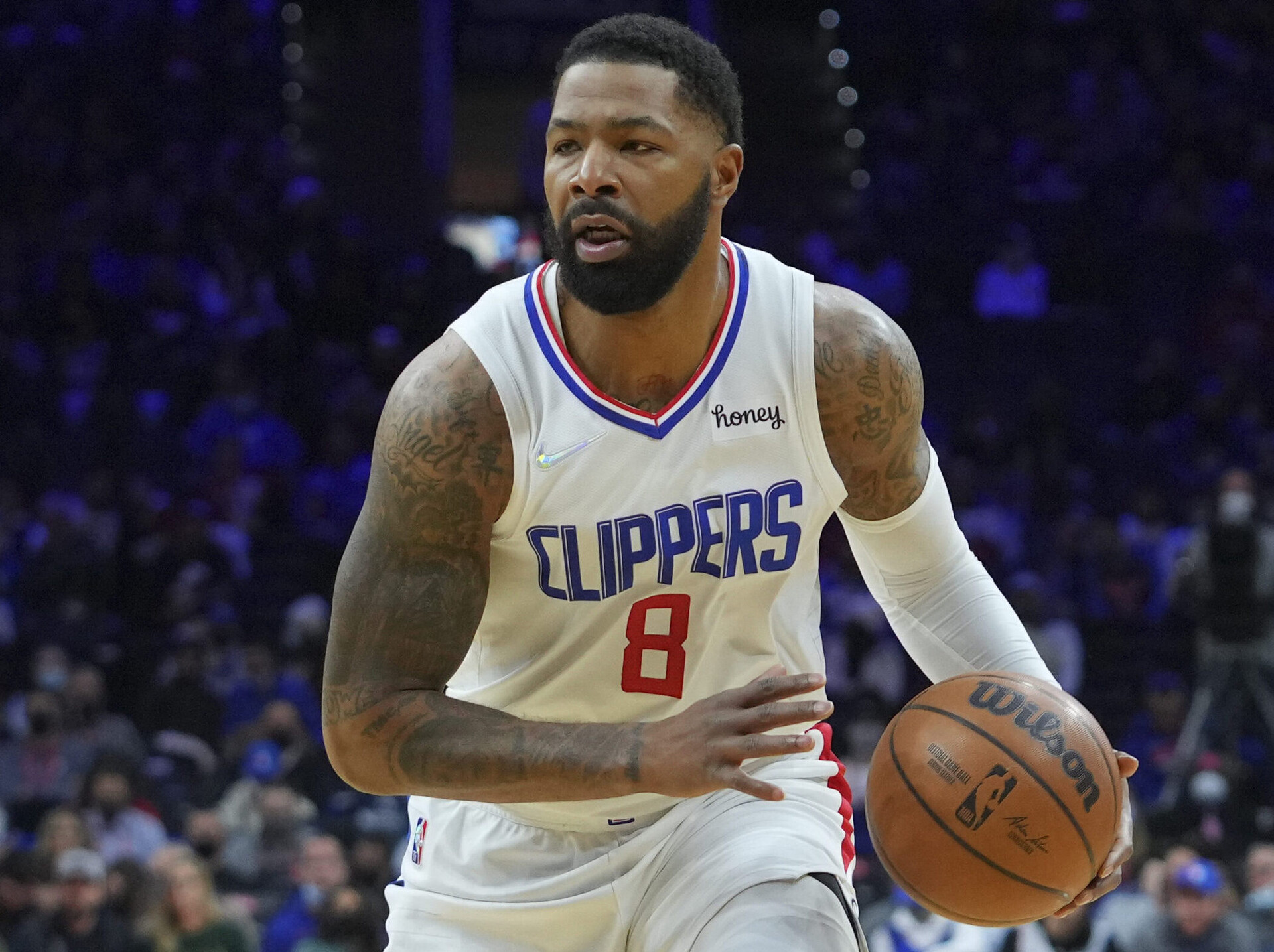 Marcus Morris Sr. #8 of the LA Clippers