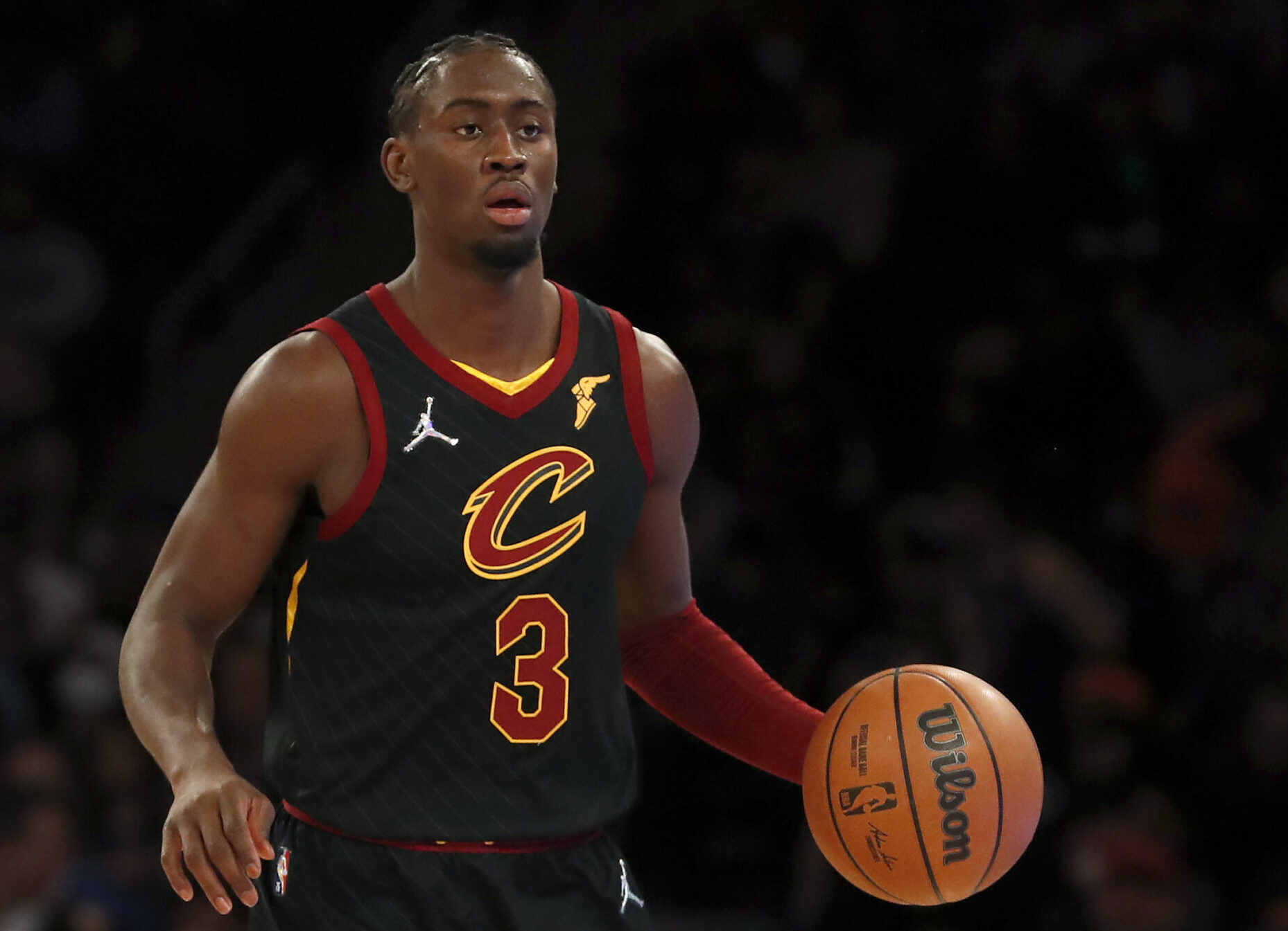 Caris LeVert #3 of the Cleveland Cavaliers