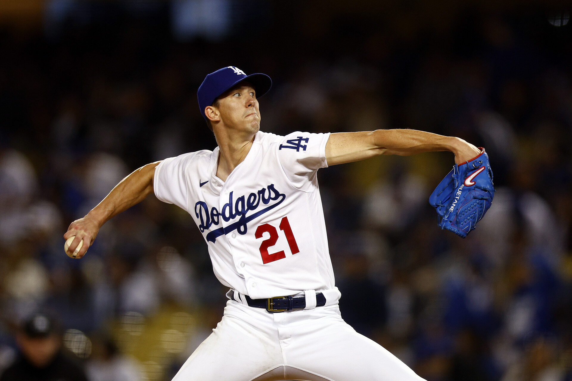 Walker Buehler #21 of the Los Angeles Dodgers