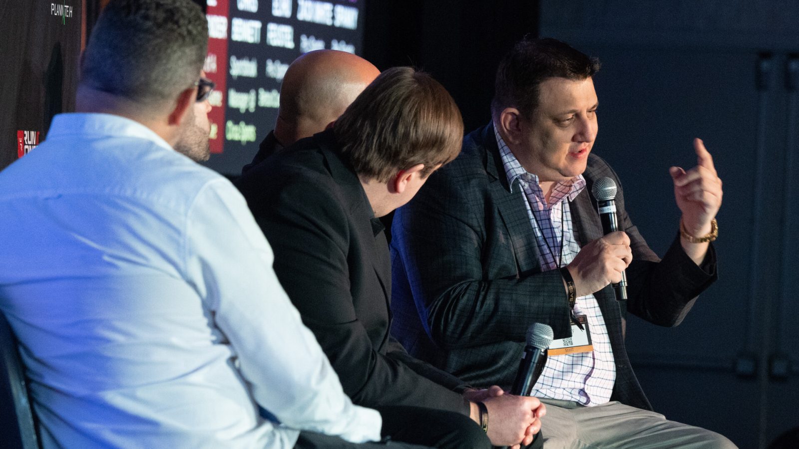 Professional sports bettor Spanky addresses the audience at The Art of Sports Betting panel at Bet Bash 2 on Sunday, April 3, at The D Las Vegas.