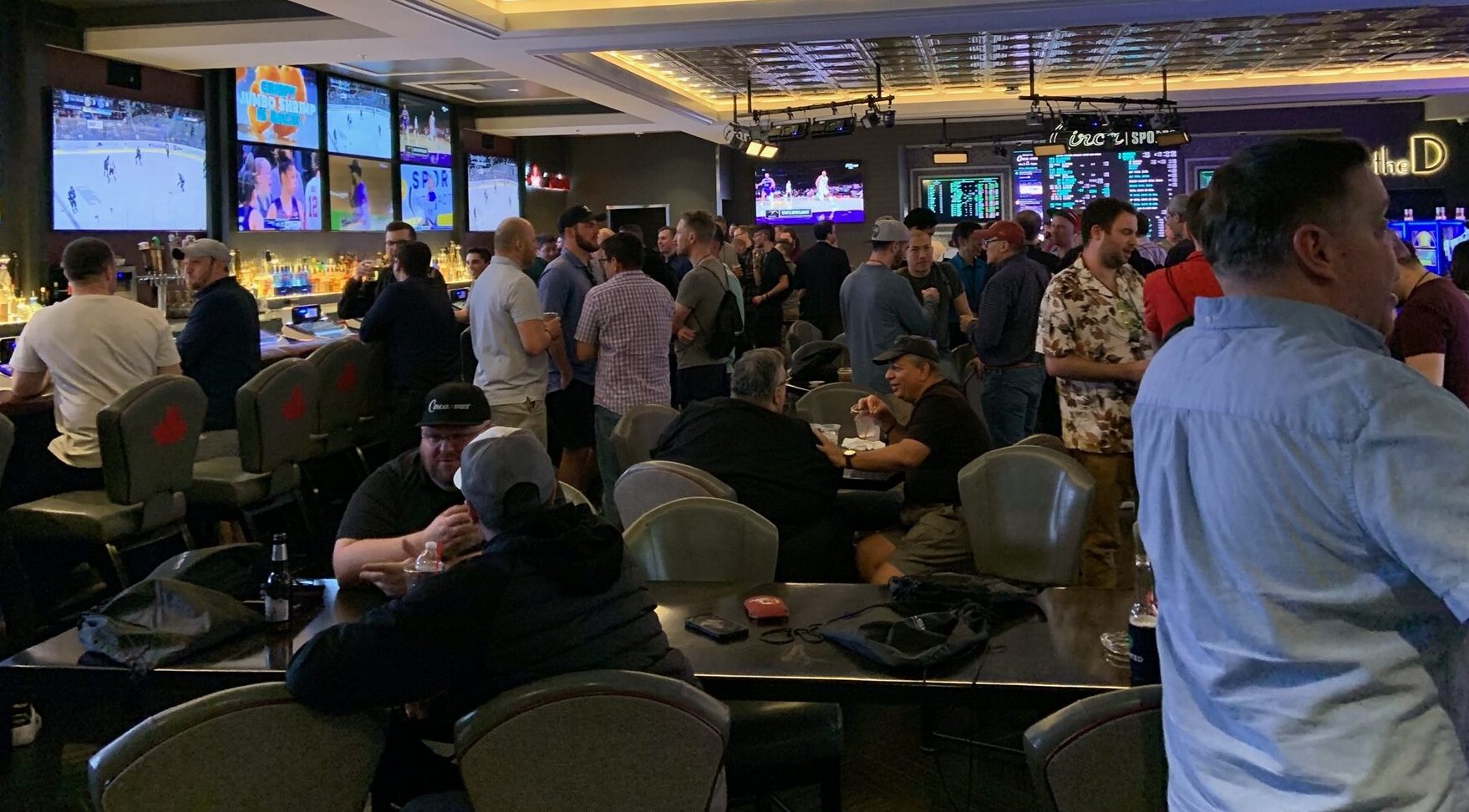 Bet Bash Friday night reception at Bar Canada, inside The D Las Vegas, on Friday, April 1, 2022.