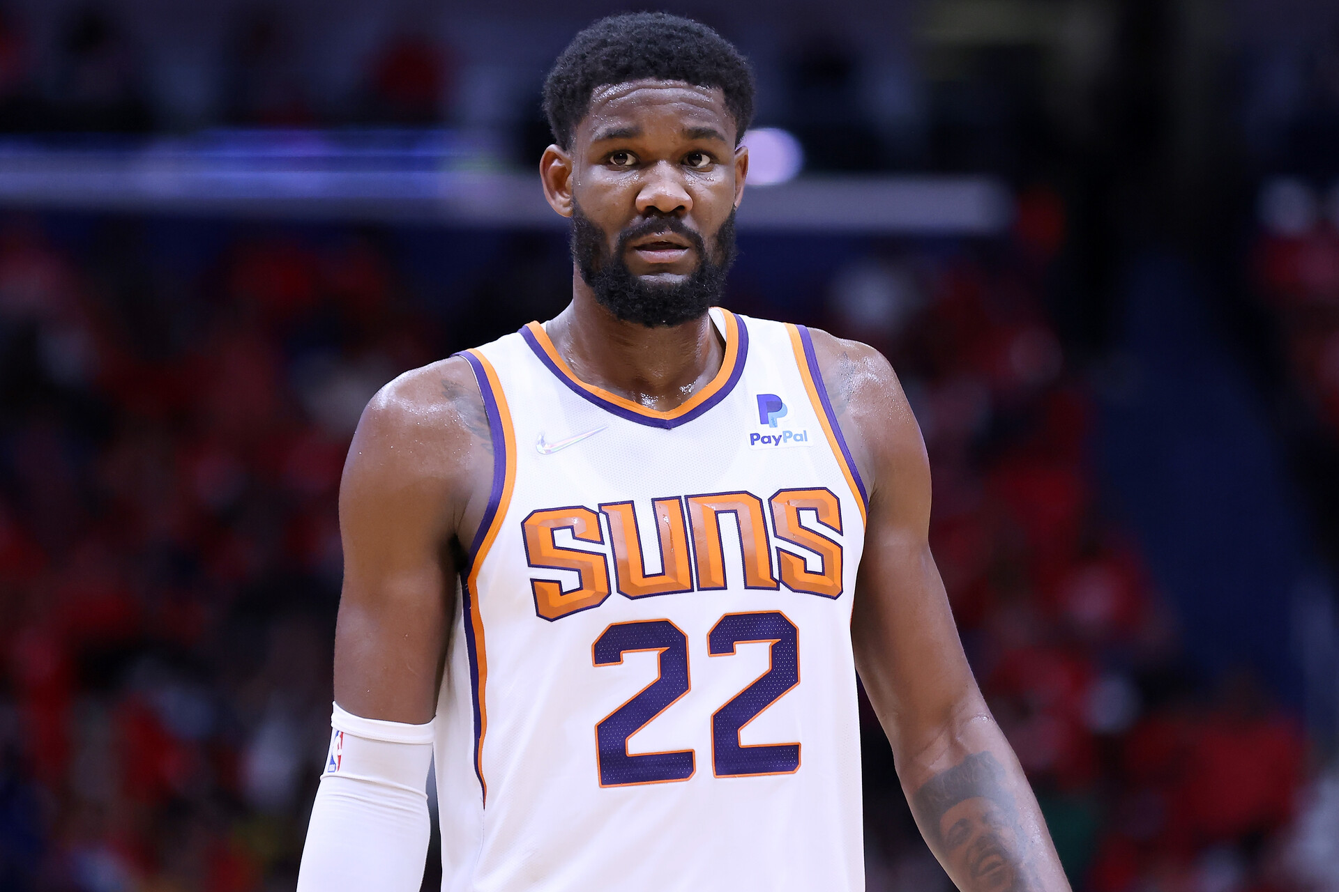 Deandre Ayton #22 of the Phoenix Suns