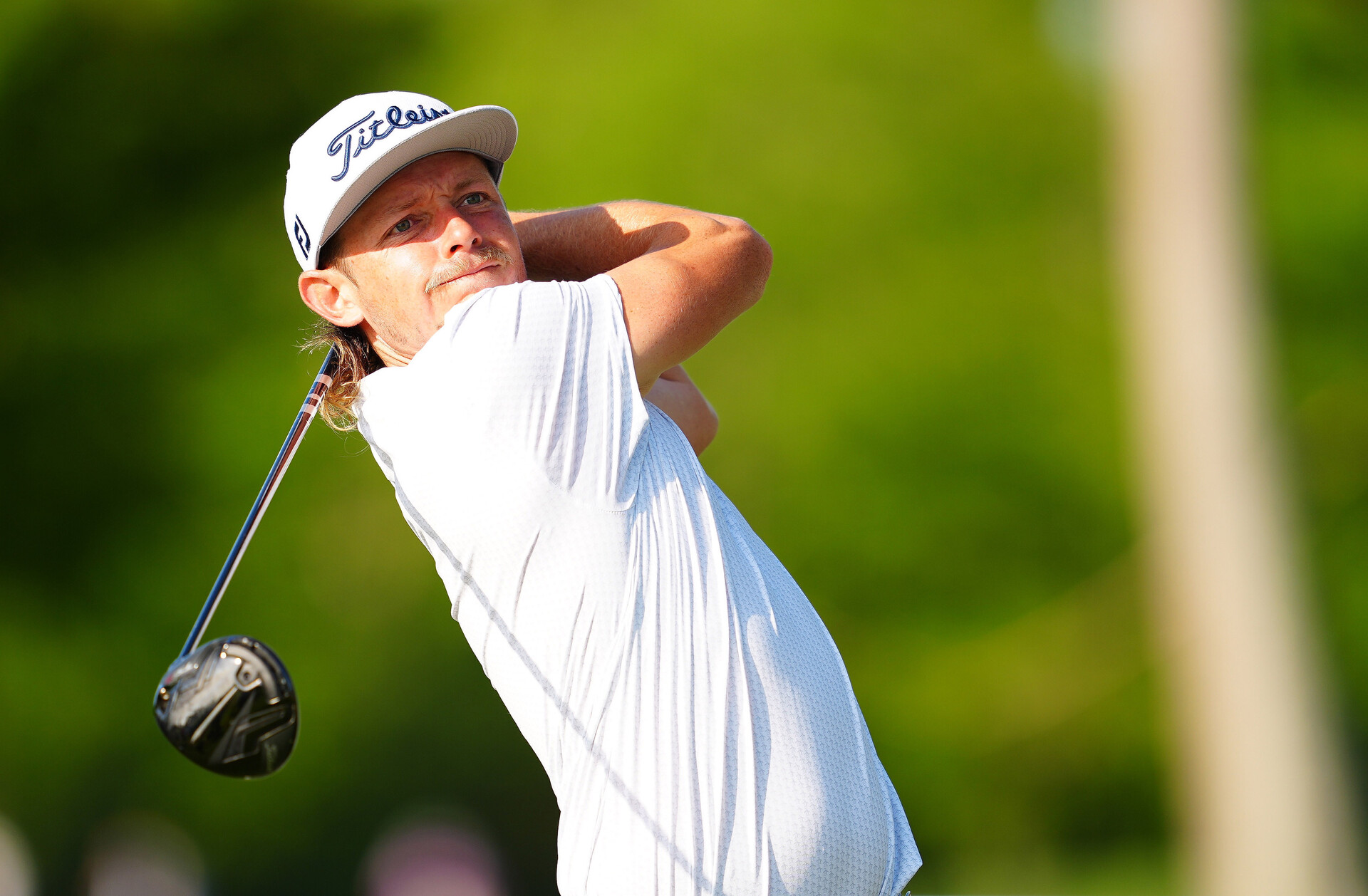 Cameron Smith plays from the 13th tee during the first round of the Zurich Classic of New Orleans golf tournament.