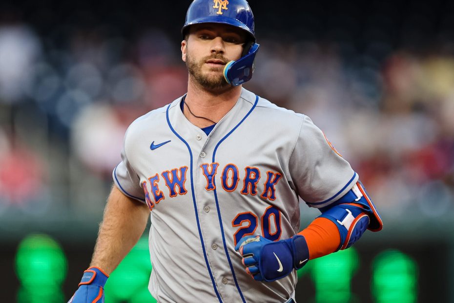 New York Mets designated hitter Pete Alonso (20) in action against the Washington Nationals at Nationals Park.