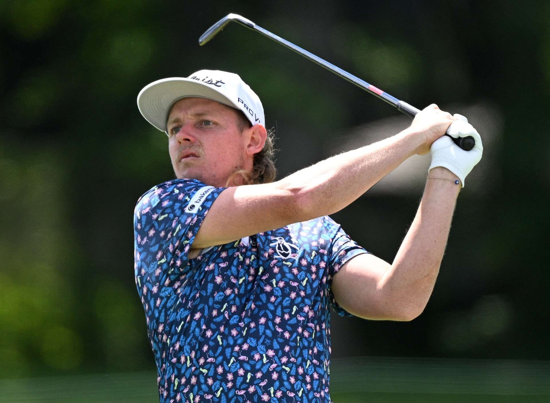 Cameron Smith hits his tee shot