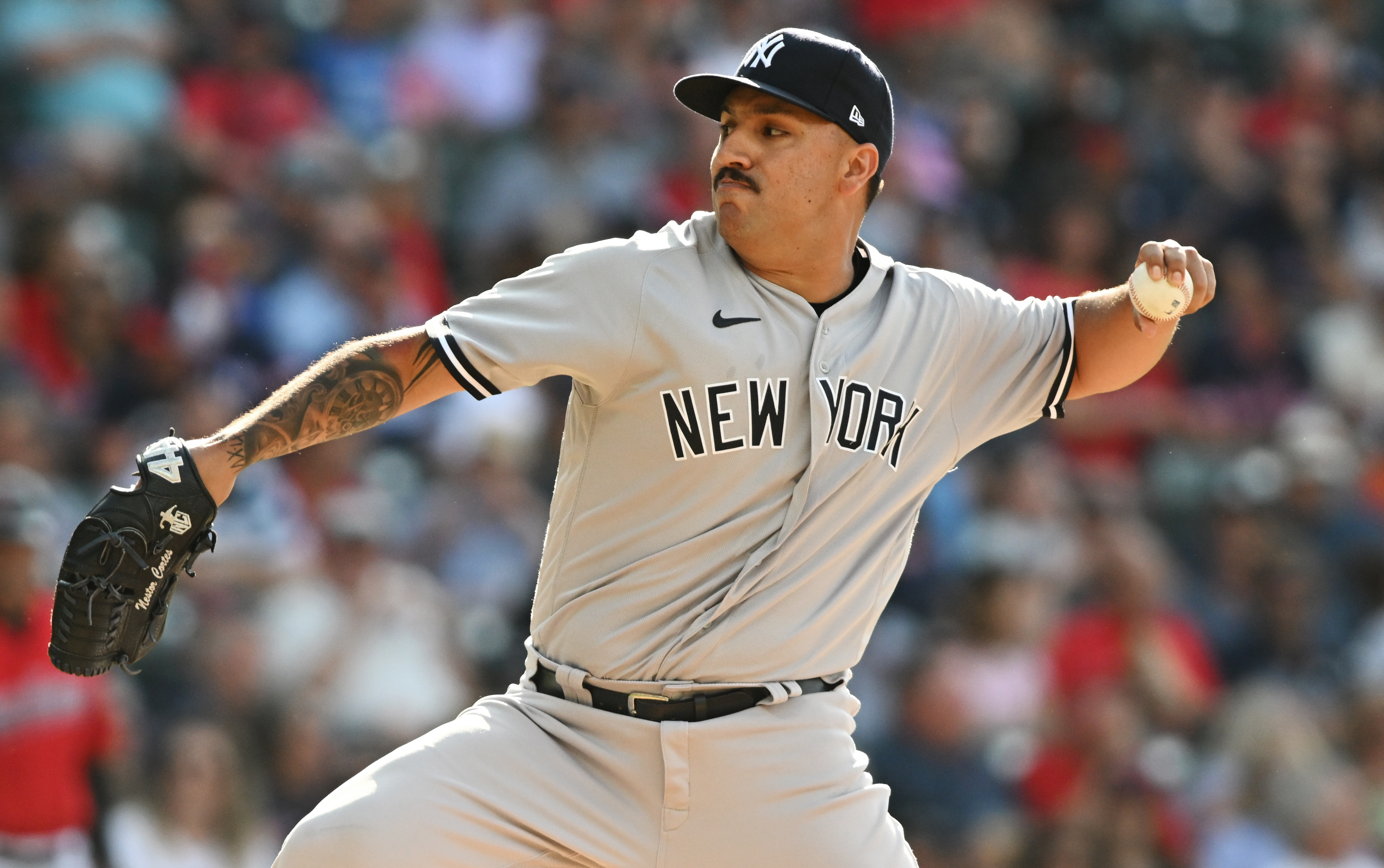 New York Yankees starting pitcher Nestor Cortes (65)