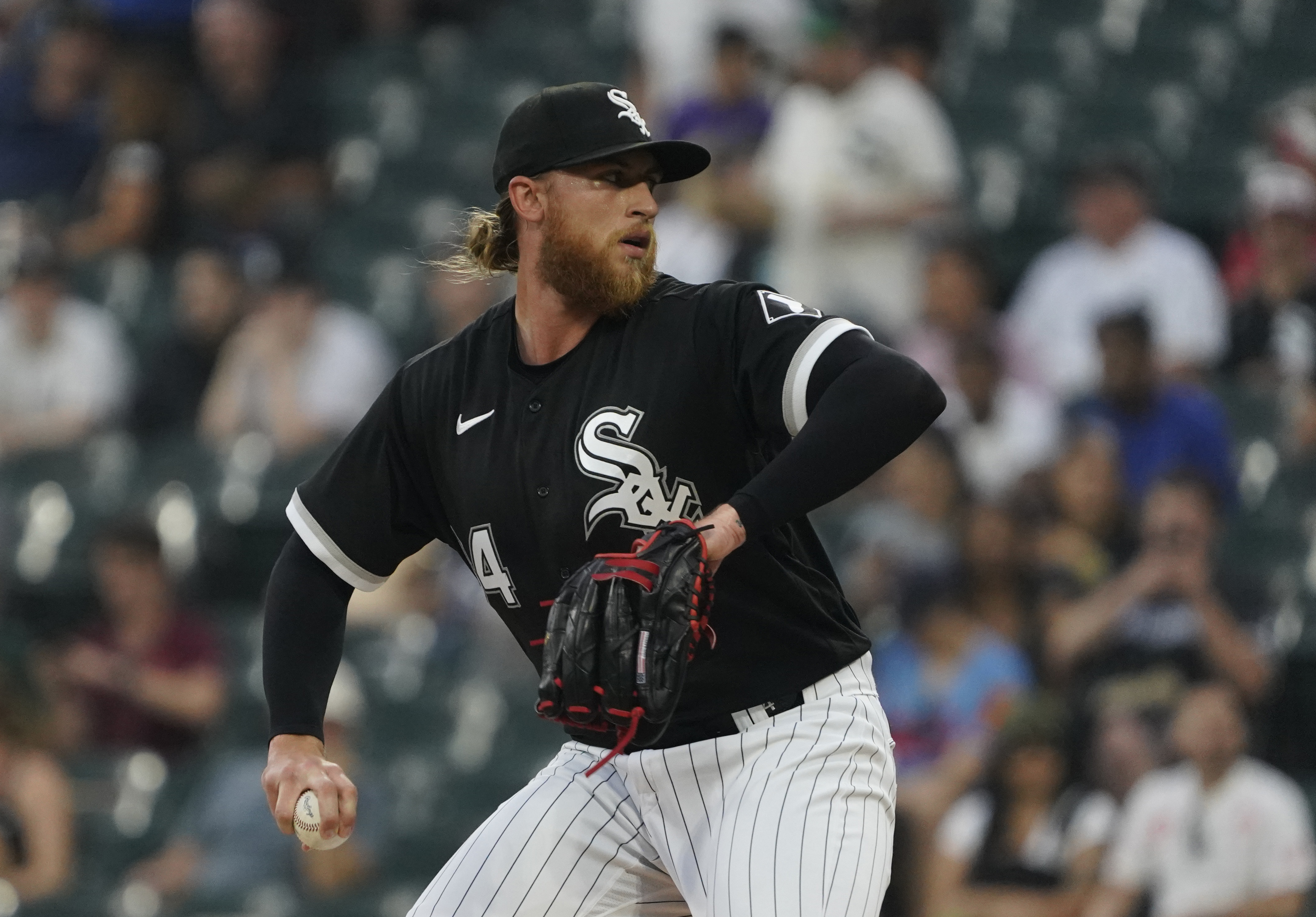 Chicago White Sox starting pitcher Michael Kopech (34)