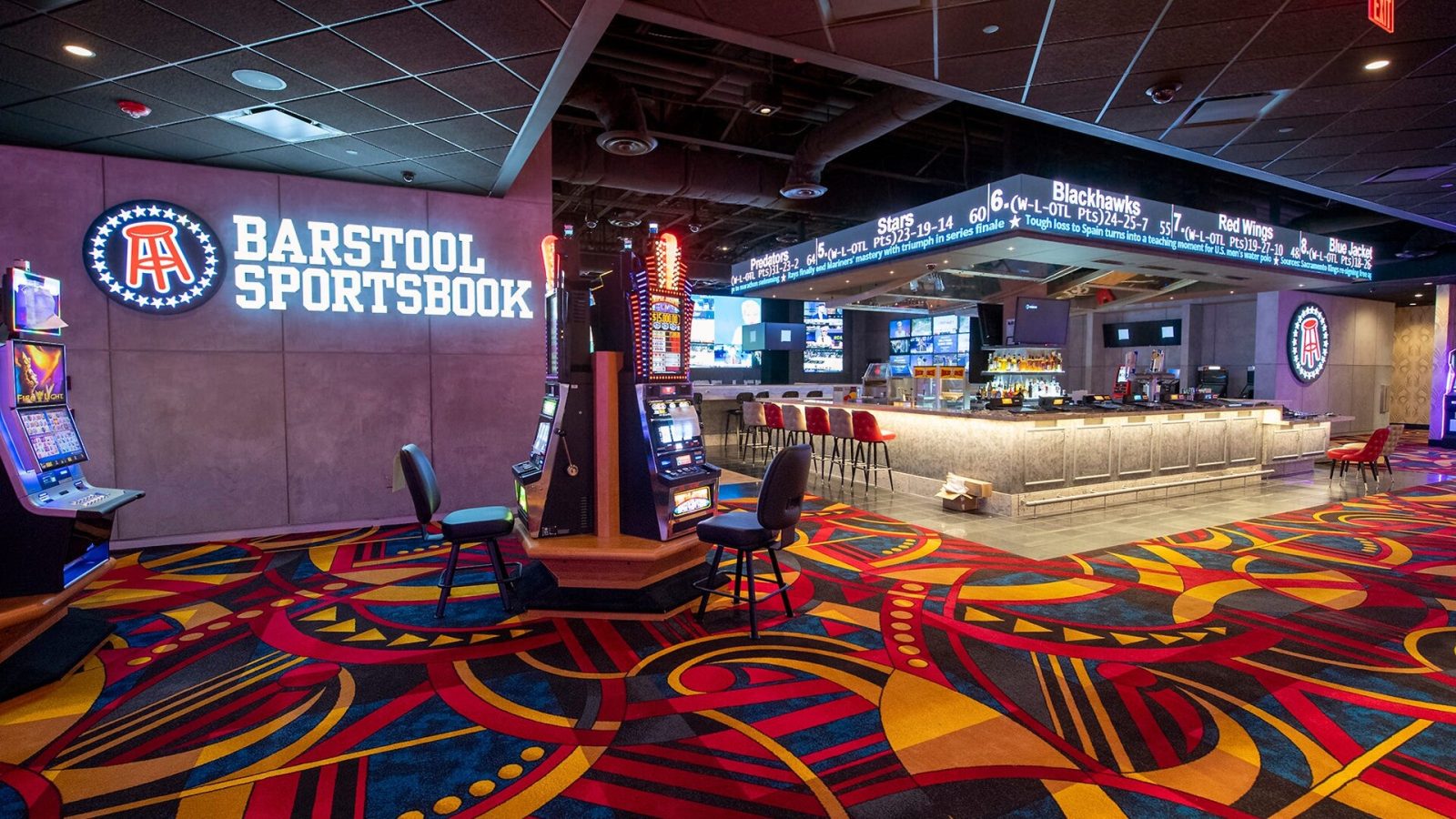 The first Barstool Sportsbook in the state is opening at Hollywood Casino York.