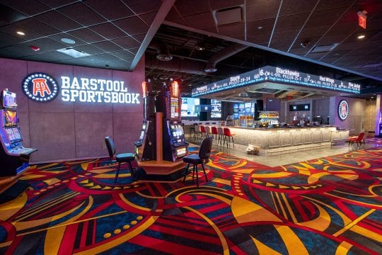 The first Barstool Sportsbook in the state is opening at Hollywood Casino York.