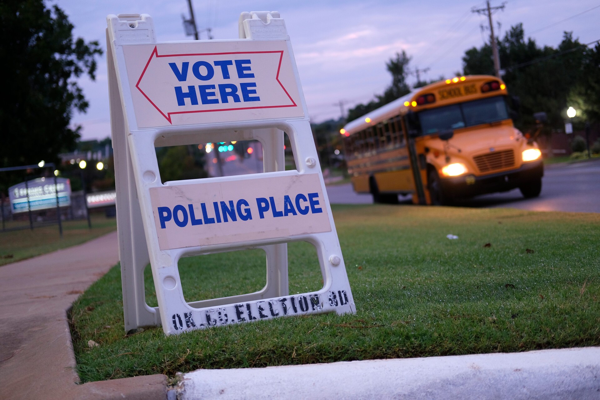 Runoff election voting began shortly after dawn for some early morning voters on Tuesday, Aug. 23, 2022, at Spring Creek Assembly of God in Edmond.
