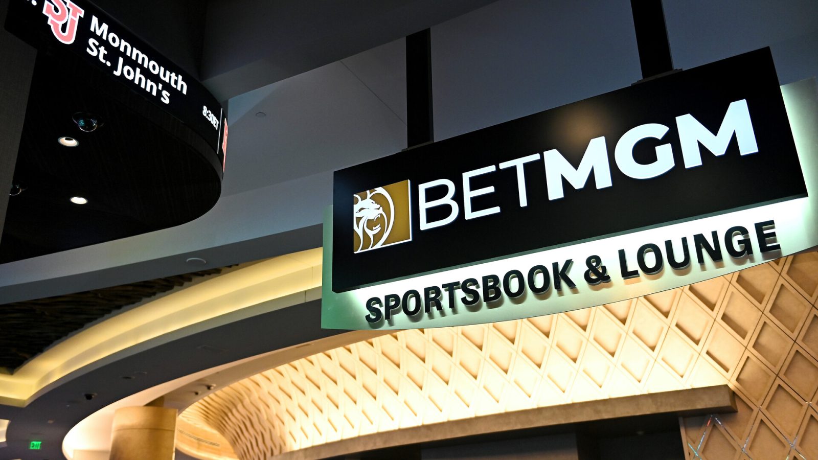 MGM National Harbor, Governor Larry Hogan and Joe Theismann launch sports betting in Maryland with BETMGM at MGM National Harbor on December 09, 2021 in Oxon Hill, Maryland.