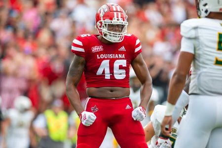 Jordan Lawson as the Louisiana’s Ragin Cajuns take on Southeastern Louisiana Football at Cajun Field. Saturday, Sept. 3, 2022.