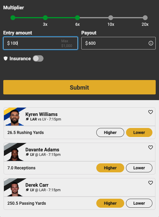 NFL same game parlay picks from Underdog Fantasy on NFL Week 14 TNF.
