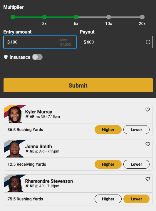 NFL same game parlay picks for MNF Week 14.