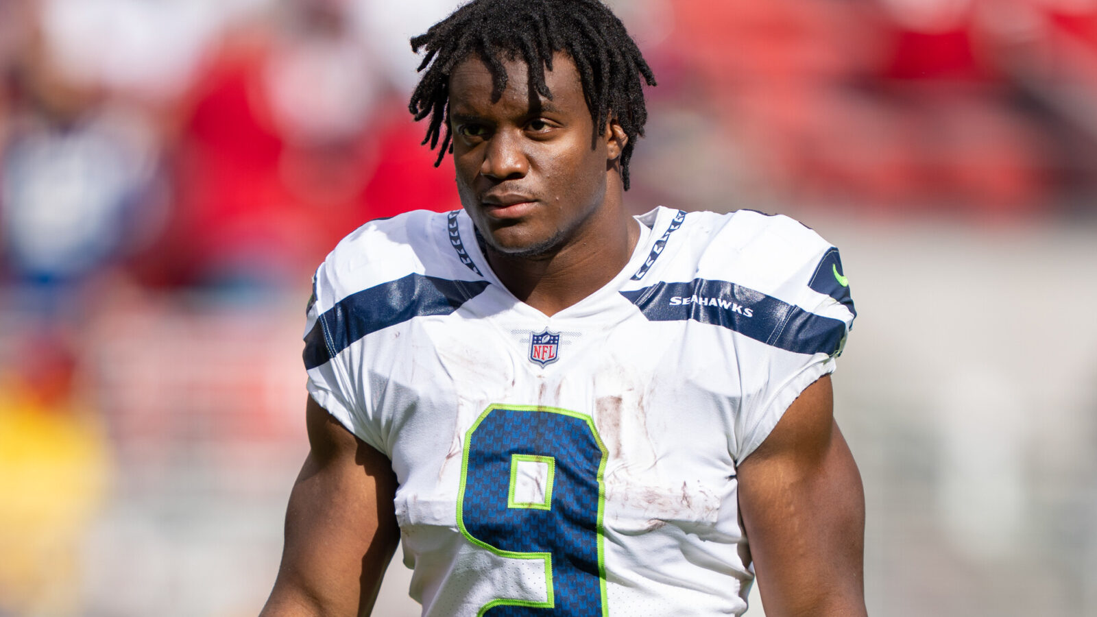 Seattle Seahawks running back Kenneth Walker III (9) after the game against the San Francisco 49ers at Levi's Stadium.