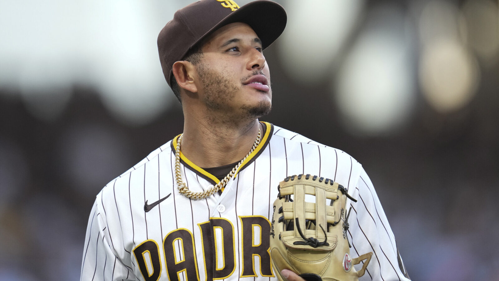 Aug 16, 2023; San Diego, California, USA; San Diego Padres third baseman Manny Machado (13) leaves the field after the fifth inning against the Baltimore Orioles at Petco Park.