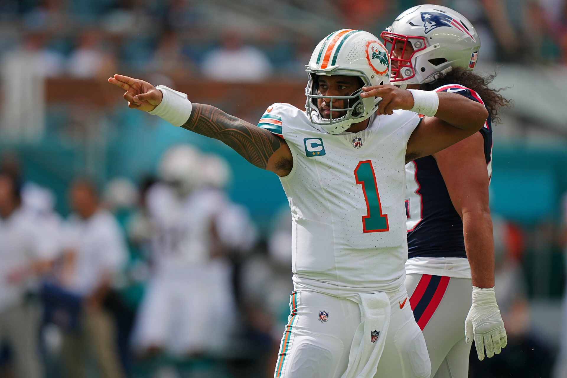 Is Sports Betting Legal In Florida? - Miami Dolphins quarterback Tua Tagovailoa celebrates a first down