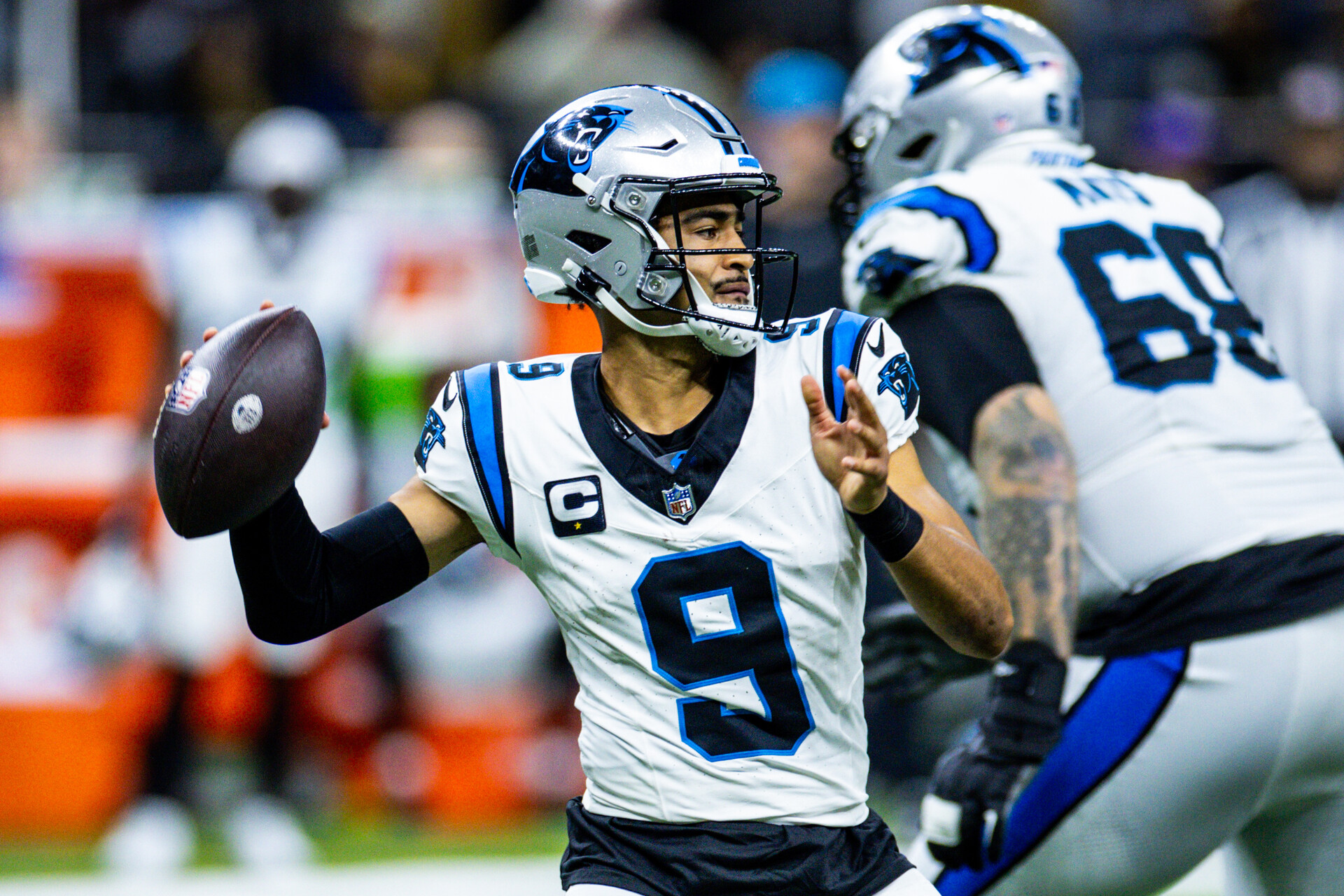 Is sports betting legal in South Carolina? Carolina Panthers quarterback throws a pass