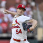 St. Louis Cardinals starting pitcher Sonny Gray (54) pitches against the Chicago White Sox during the second inning at Busch Stadium.