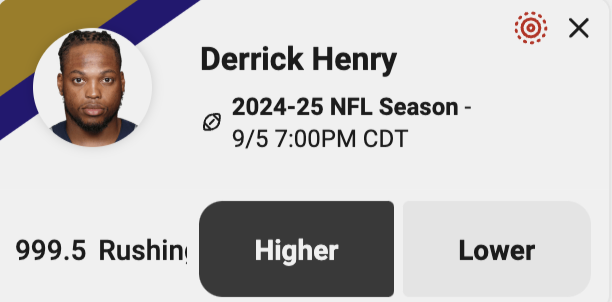 NFL season-long player props - Derrick Henry