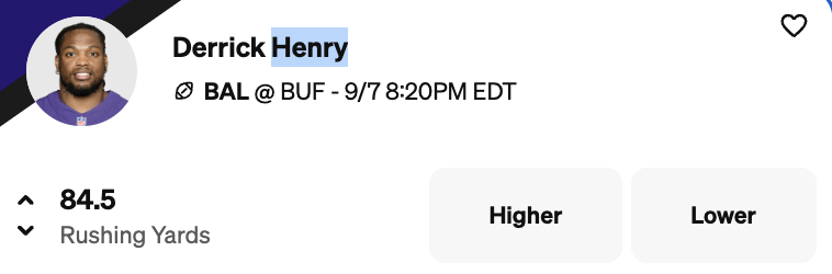 Derrick Henry is one of our best rushing yards props for Week 1.