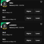 Falcons CS2 Projections For Underdog