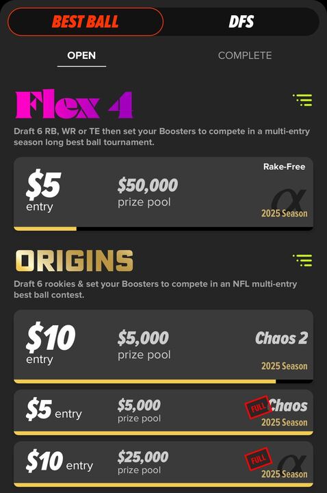 Flex 4 promotion details screenshot.