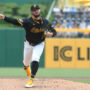 May 1, 2025; Pittsburgh, Pennsylvania, USA; Pittsburgh Pirates starting pitcher Paul Skenes (30) delivers a pitch against the Chicago Cubs during the first inning at PNC Park.