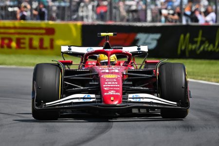 Jun 15, 2025; Montreal, Quebec, Canada; Ferrari driver Lewis Hamilton (44) during the F1 Canadian Grand Prix at Circuit Gilles-Villeneuve.