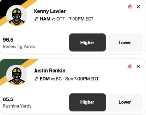 Underdog picks: CFL Props for Week 6