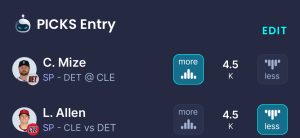 Today's Sleeper Picks include Casey Mize and Logan Allen - July 5, 2025