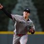 Jul 19, 2025; Denver, Colorado, USA; Minnesota Twins starting pitcher Zebby Matthews (52) delivers a pitch in the first inning against the Colorado Rockies at Coors Field.