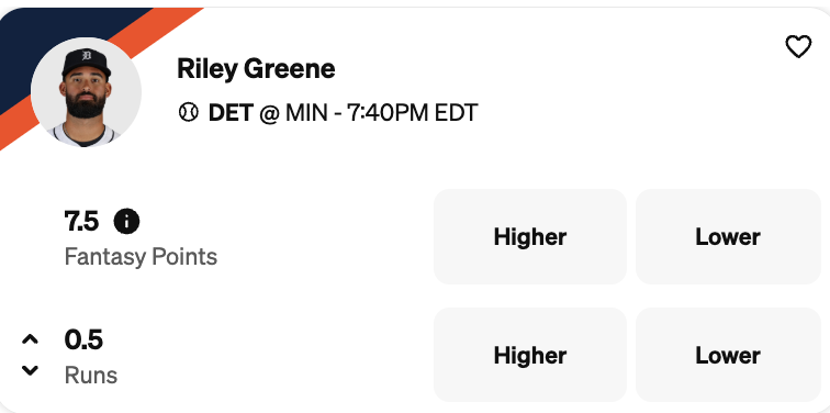 Riley Greene is one of our best MLB props of the day - August 14, 2025.