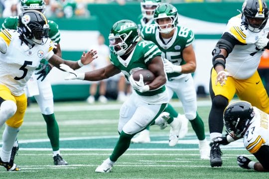 Breece Hall Props - Thursday's best predictions, projections, picks and analysis for TNF: Jets vs Patrios - Nov. 13, 2025
