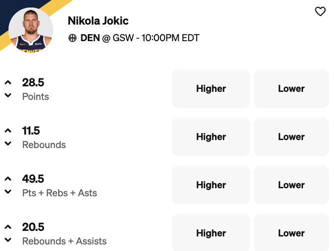 NIkola Jokic - warriors vs nuggets prediction