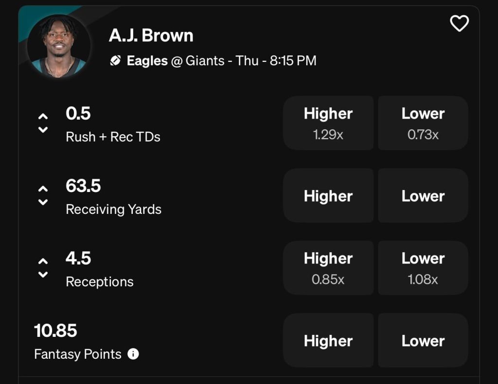 A.J. Brown Underdog NFL