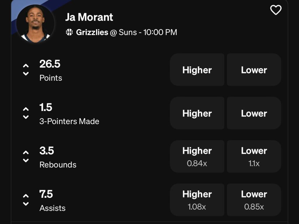 Ja Morant Props