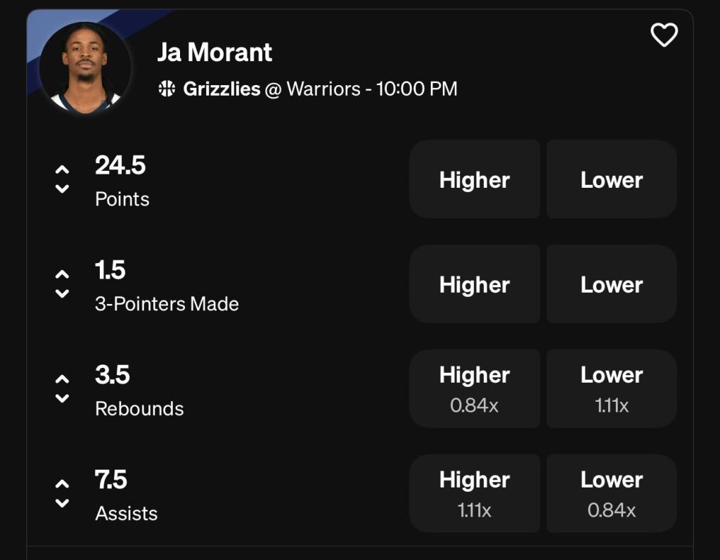 Ja Morant Props