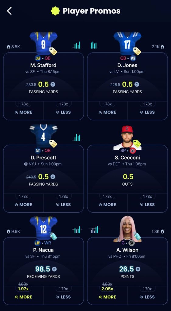 Sleeper Promos NFL