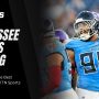 tennessee sports betting, written besides two tennessee titans players in full kit.