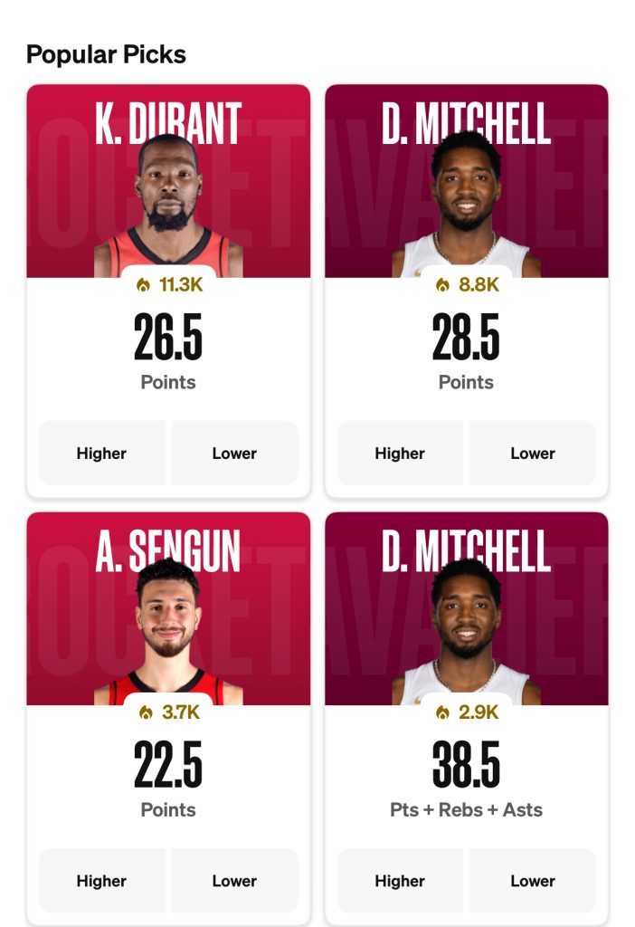 Rockets vs Cavs Props Nov. 19